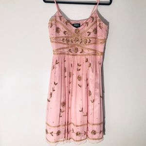 Adrianna Papell Evening Floral Beaded Gown